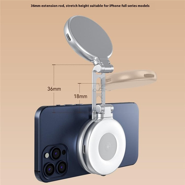 TELESIN Magnetic Selfie Light with Mirror (Pocket Size) - S&N Gadgets