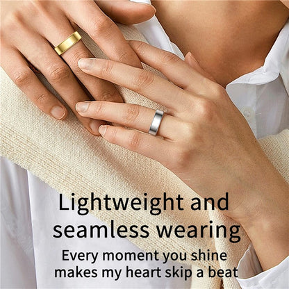 Magnetic Charging Smart Ring with Heart Rate, Blood Oxygen, Sleep Monitoring - S&N Gadgets