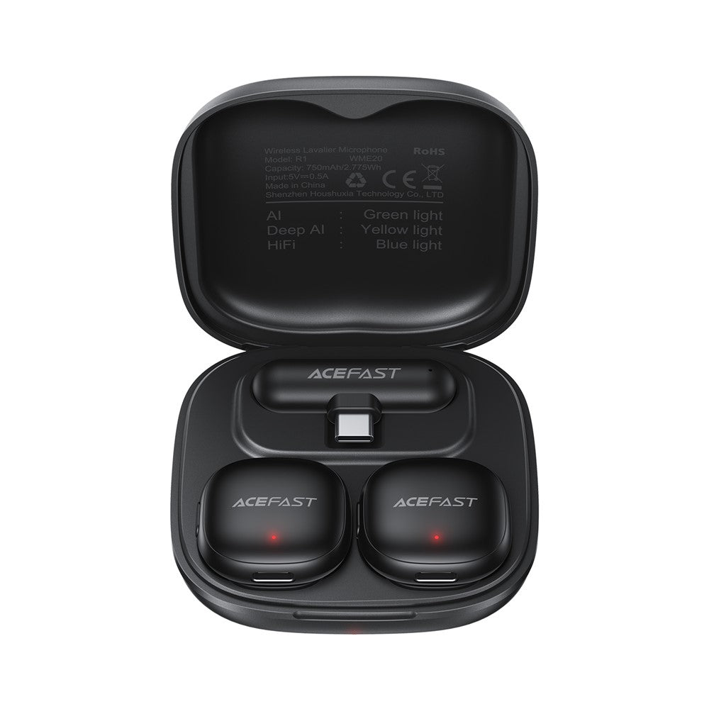 ACEFAST Wireless Lavalier Mic 360° Omnidirectional AI Noise Cancelling - S&N Gadgets