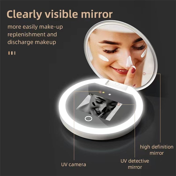 Smart Makeup Mirror Built-in UV Camera for Sunscreen Test - S&N Gadgets
