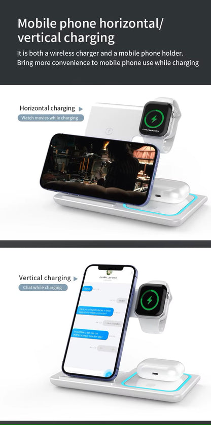 3-in-1 Wireless Power Station - S&N Gadgets