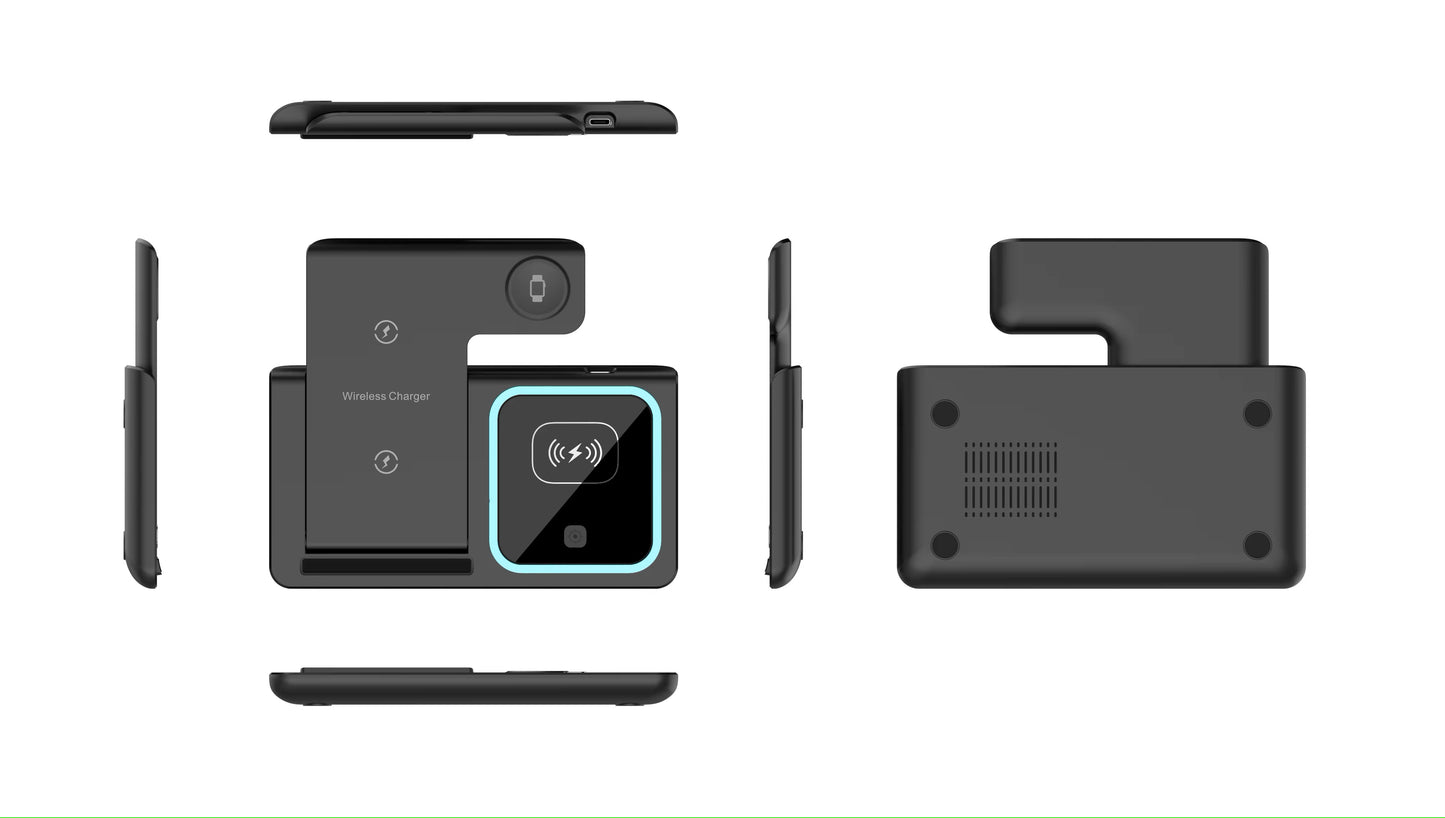 3-in-1 Wireless Power Station - S&N Gadgets