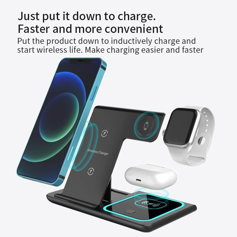 3-in-1 Wireless Power Station - S&N Gadgets