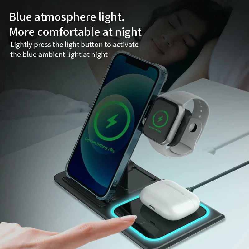 3-in-1 Wireless Power Station - S&N Gadgets