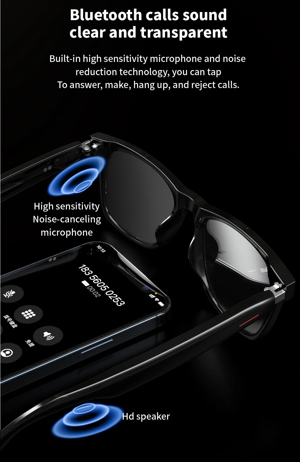 Smart Sunglasses with Replaceable Lens - S&N Gadgets